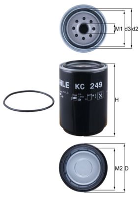 Palivový filtr KNECHT KC 249D
