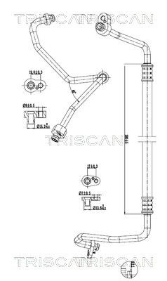 conducta presiune variabila,aer conditionat TRISCAN 9010 29074