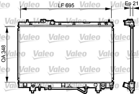 Radiator, racire motor VALEO 732420