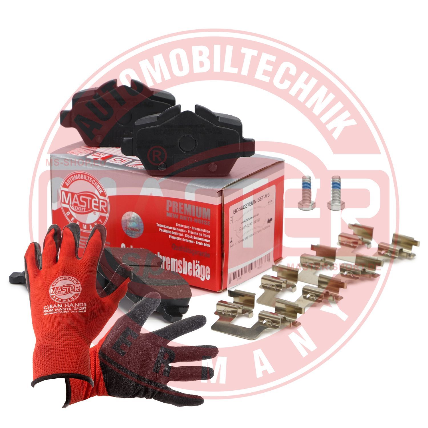 Zestaw klocków hamulcowych, hamulce tarczowe MASTER-SPORT GERMANY 13046027132N-SET-MSP