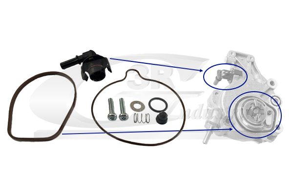 Set reparatie, pompa vacuum (Siste frana) 3RG 74207