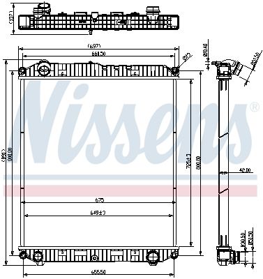 Radiator, racire motor NISSENS 607021