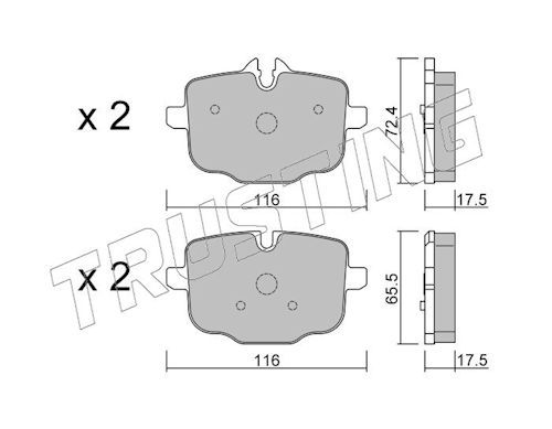 Piduriklotsi komplekt,ketaspidur
