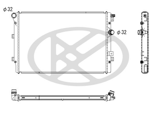 Radiator, racire motor KOYORAD PL453007