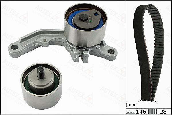 Zestaw paska rozrządu AUTEX 702847