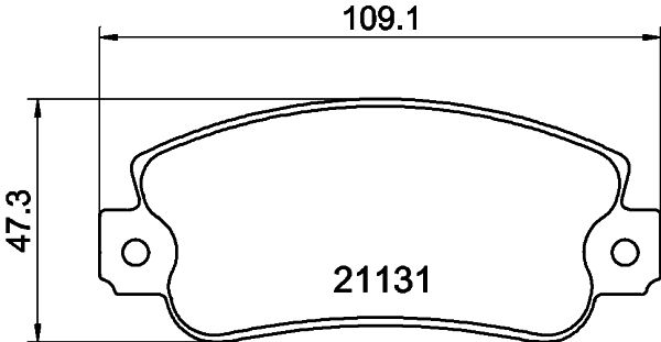 Zestaw klocków hamulcowych, hamulce tarczowe MINTEX MDB1228