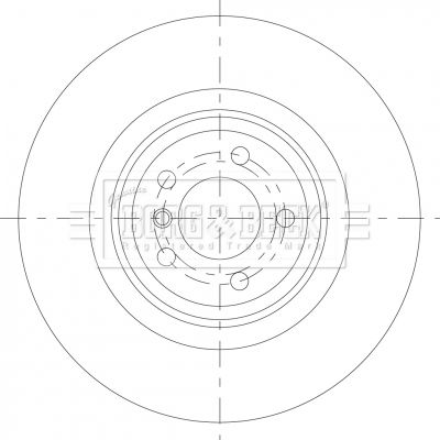 Tarcza hamulcowa BORG & BECK BBD6089S