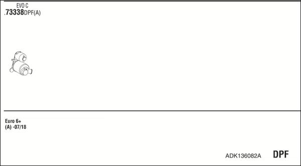 Układ wydechowy WALKER ADK136082A