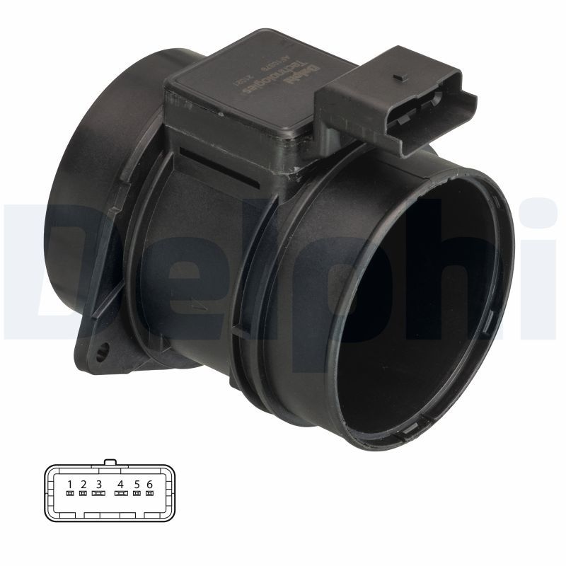 Przepływomierz masowy powietrza DELPHI AF10379-12B1