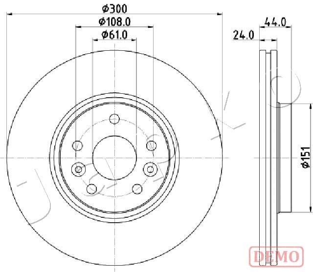 Tarcza hamulcowa JAPKO 600706C