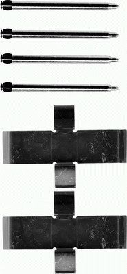 Set accesorii, placute frana TEXTAR 82015100