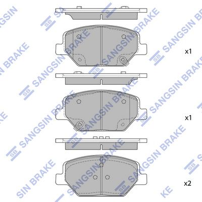 set placute frana,frana disc HI-Q SP4284