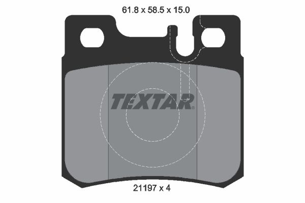 Sada brzdových platničiek kotúčovej brzdy TEXTAR 2119701