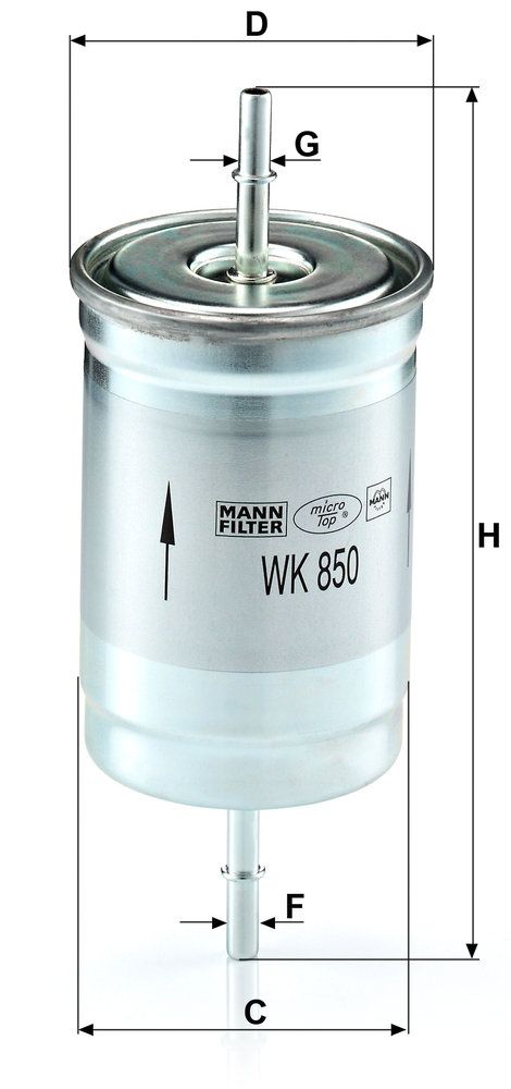 Levně Palivový filtr MANN-FILTER WK 850