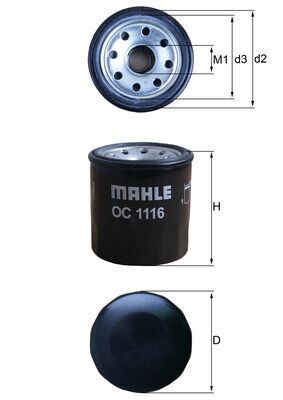 Filtru ulei MAHLE OC 1116