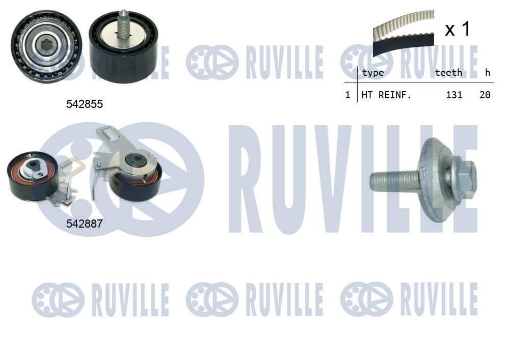 Zestaw paska rozrządu RUVILLE 550497