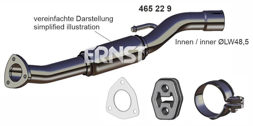 Rura wydechowa ERNST 6Q0253059HD