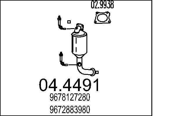 Katalizator MTS 04.4491
