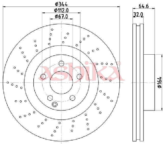 Disc frana ASHIKA 60-00-0558C