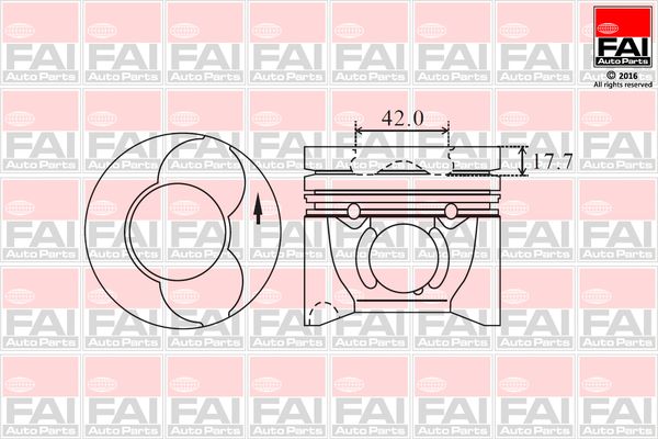 Tłok FAI AUTOPARTS PK13-000