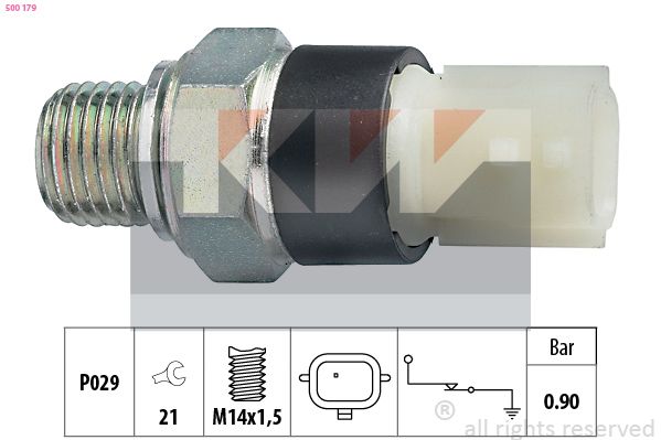 Włącznik ciśnieniowy oleju KW 500 179
