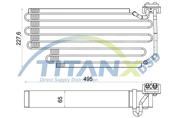 Evaporator, aer conditionat TITANX EV149001