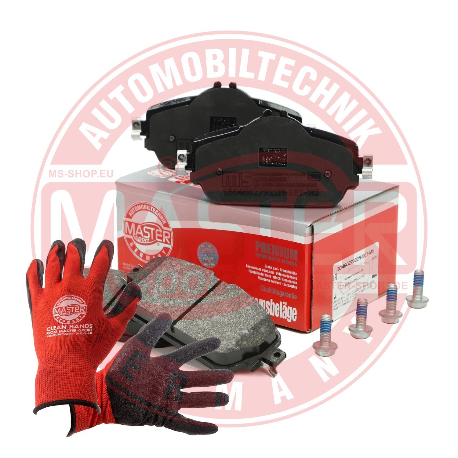 Zestaw klocków hamulcowych, hamulce tarczowe MASTER-SPORT GERMANY 13046027922N-SET-MSP