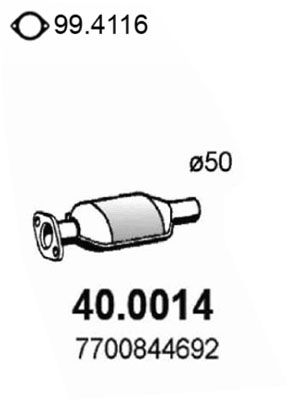 Katalizator ASSO 40.0014