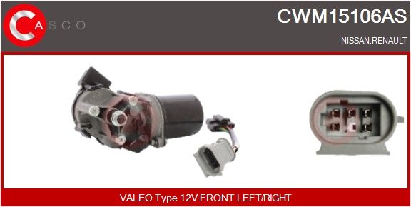 Levně Motor stěračů CASCO CWM15106AS