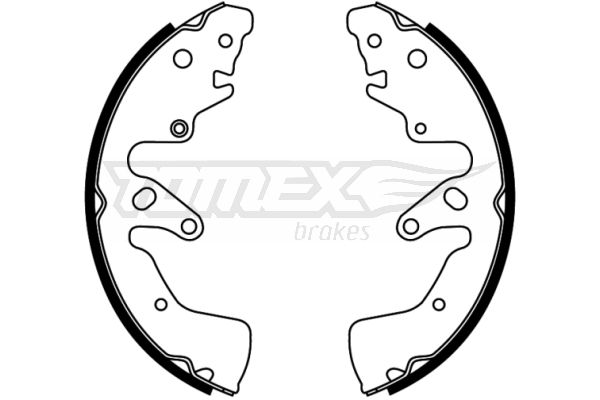Levně Sada brzdových čelistí TOMEX Brakes 22-74