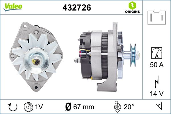 Alternator VALEO 432726
