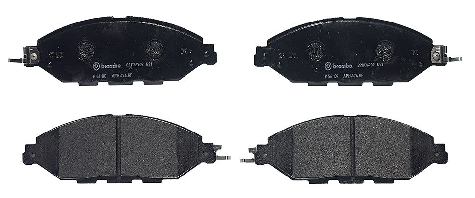 Sada brzdových destiček, kotoučová brzda BREMBO P 56 107