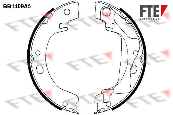 BRAKE SHOES BB1409A5