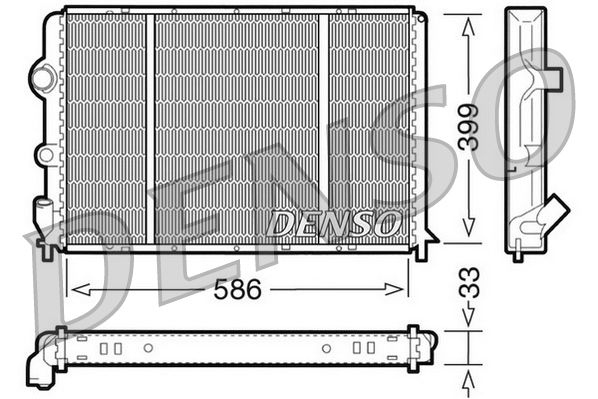 Chłodnica, układ chłodzenia silnika DENSO DRM23050