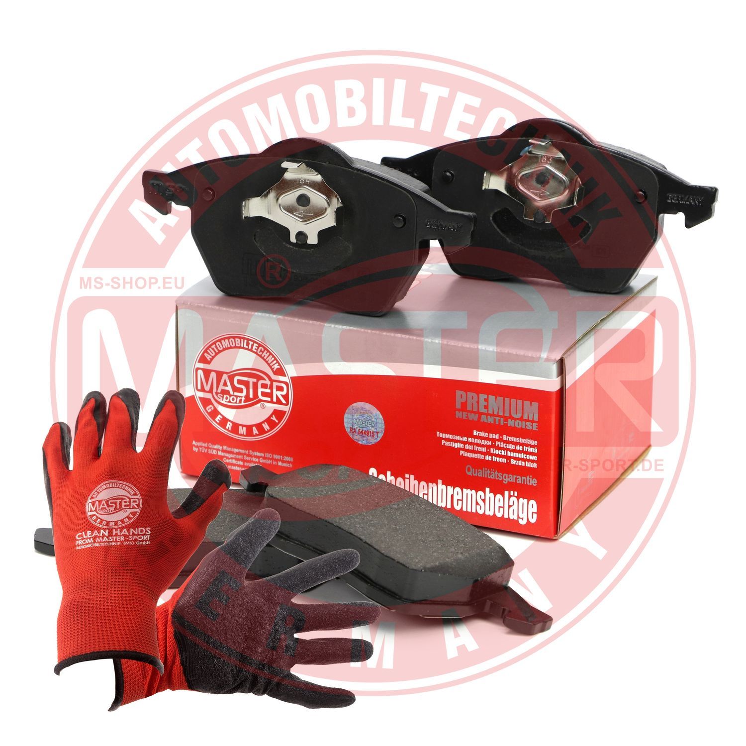 Zestaw klocków hamulcowych, hamulce tarczowe MASTER-SPORT GERMANY 13046070772N-SET-MSP