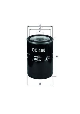 Olejový filtr MAHLE OC 460