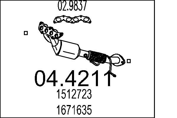 Katalizator MTS 1512723