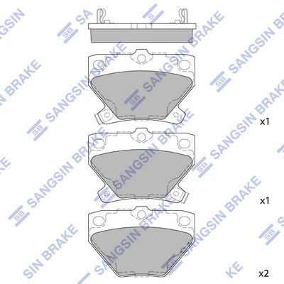 set placute frana,frana disc HI-Q SP2044