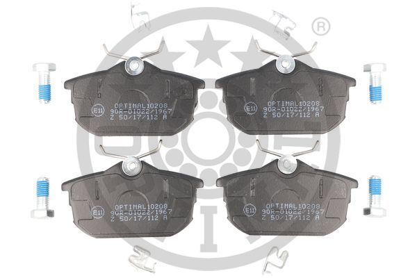 Zestaw klocków hamulcowych, hamulce tarczowe OPTIMAL BP-10208