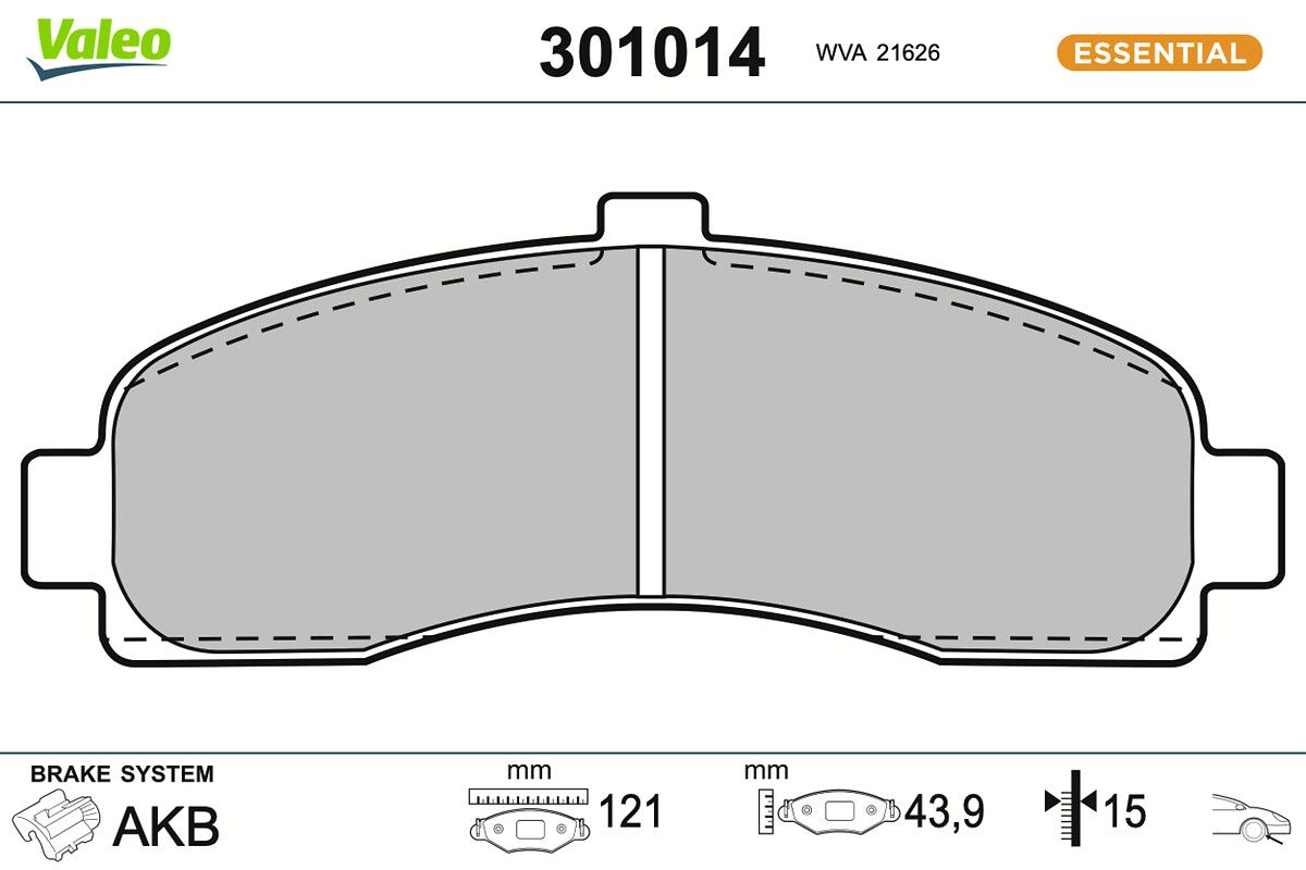 Комплект тормозных колодок, дисковый тормоз