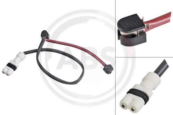 Styk ostrzegawczy, zużycie okładzin hamulcowych A.B.S. 39556