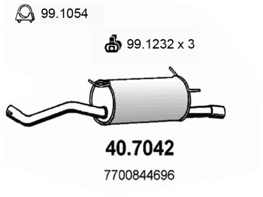 Tłumik końcowy ASSO 40.7042