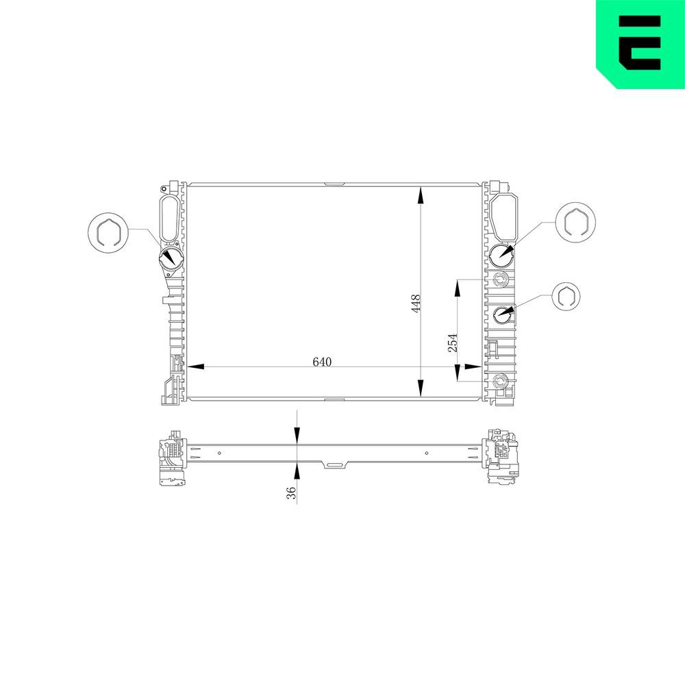 Radiator, racire motor ERA 673207