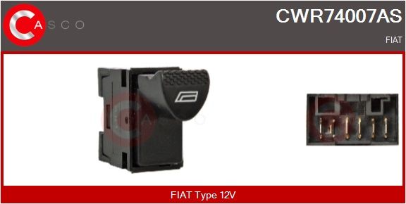 Spínač, zvedací zařízení oken CASCO CWR74007AS