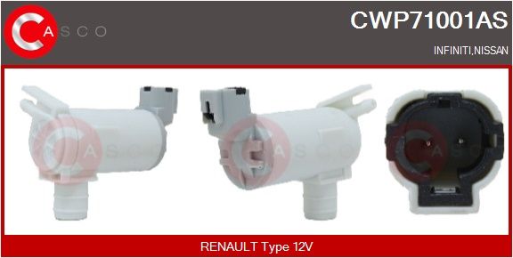 Vodní čerpadlo ostřikovače, čistění skel CASCO CWP71001AS