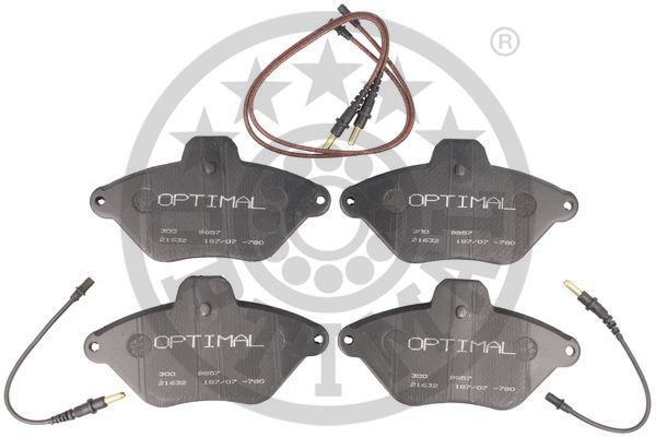Zestaw klocków hamulcowych, hamulce tarczowe OPTIMAL BP-09857