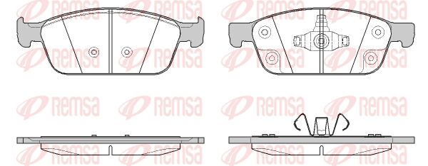 Zestaw klocków hamulcowych, hamulce tarczowe KAWE 1510 50