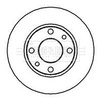 Tarcza hamulcowa BORG & BECK BBD4585