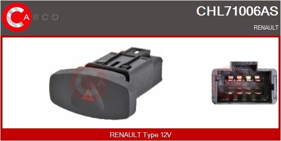 Levně Vypínač výstražných blikačů CASCO CHL71006AS