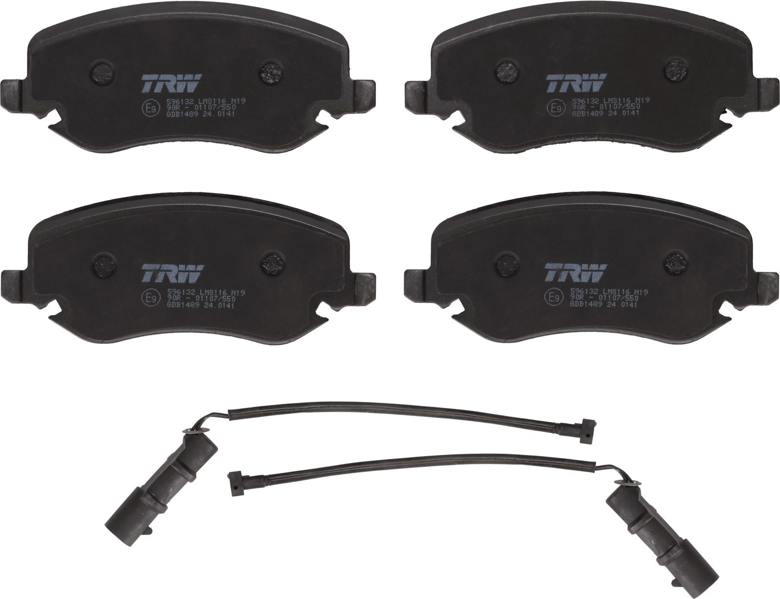 set placute frana,frana disc TRW GDB1489